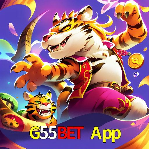 Imagem promocional da G55Bet App mostrando a plataforma e suas vantagens